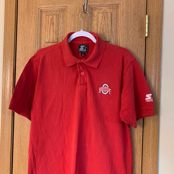 Ohio State Buckeyes Mens Polo Shirt Sz M Pique Vtg - Picture 2 of 5